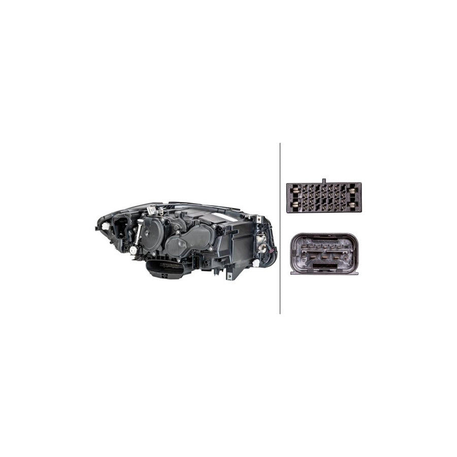 Hella 1LX 011 072-931 Headlight For BMW 5 Series