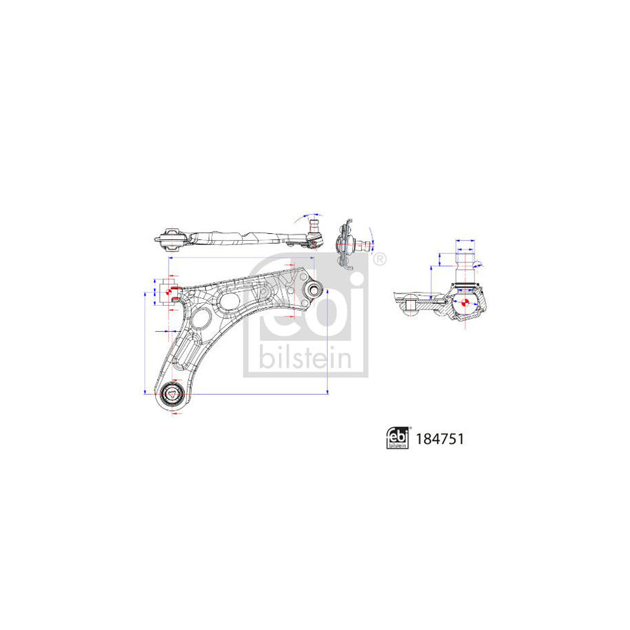 Febi Bilstein 184751 Suspension Arm