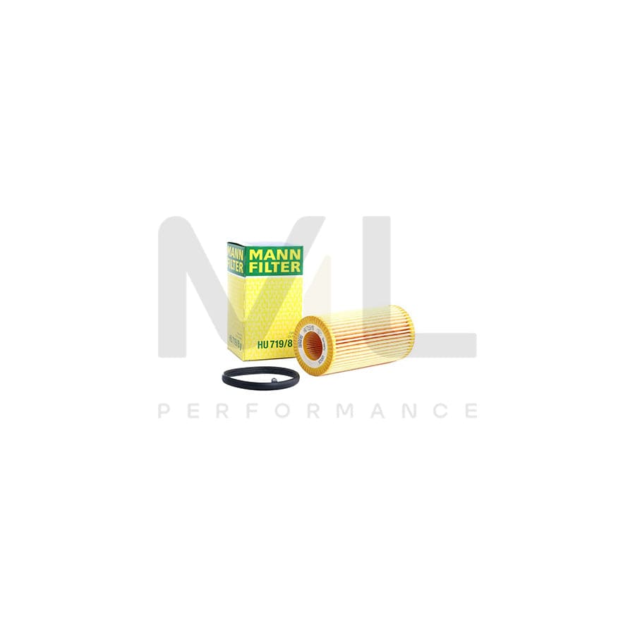 MANN-FILTER HU 719/8 y Oil Filter with seal, Filter Insert | ML Performance Car Parts