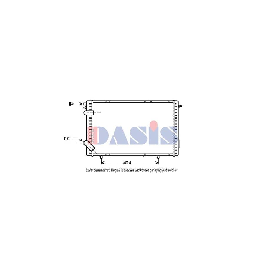 AKS Dasis 220007N Engine Radiator | ML Performance UK