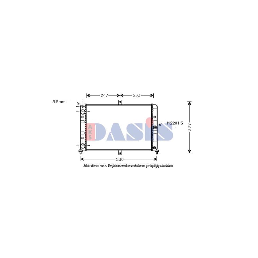 AKS Dasis 490040N Engine Radiator For Lada Samara | ML Performance UK