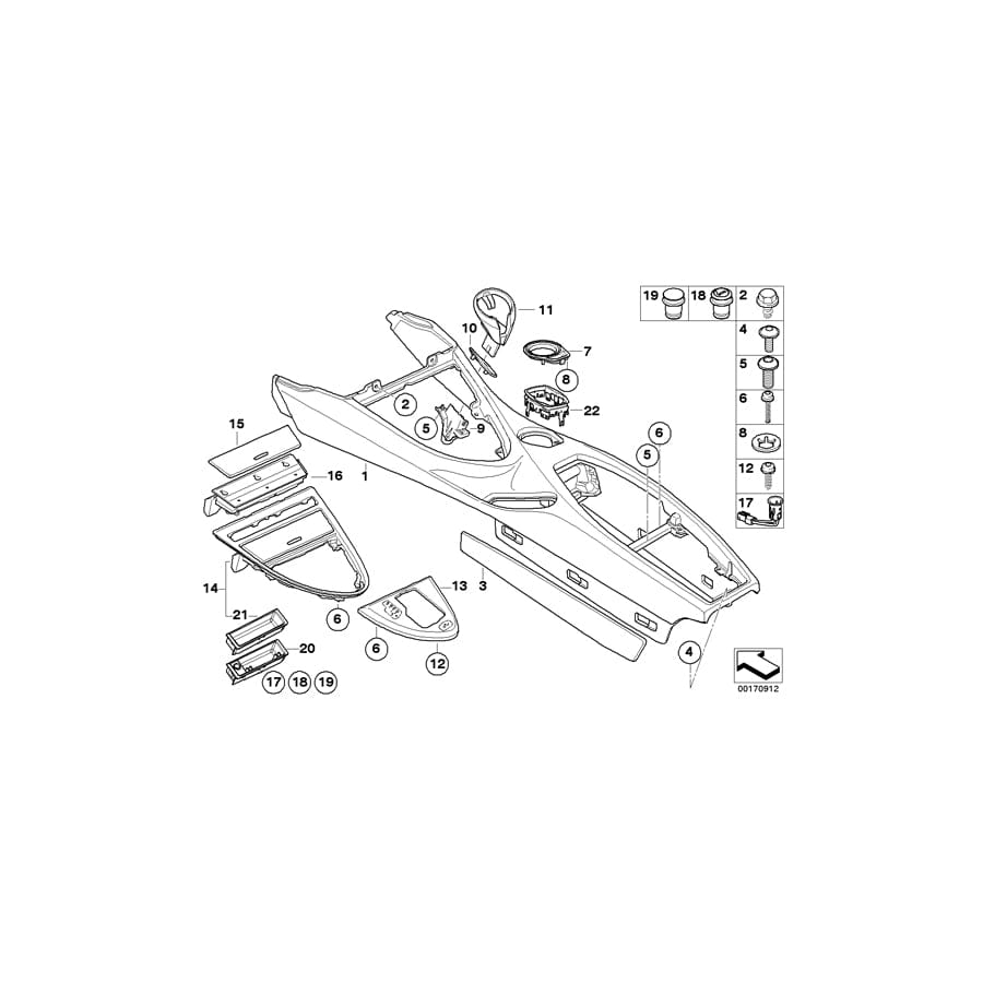 Genuine BMW 46627666039 E64 E63 Fillister Head Screw M6X16-Sw (Inc. Cooper) 1 | ML Performance UK Car Parts