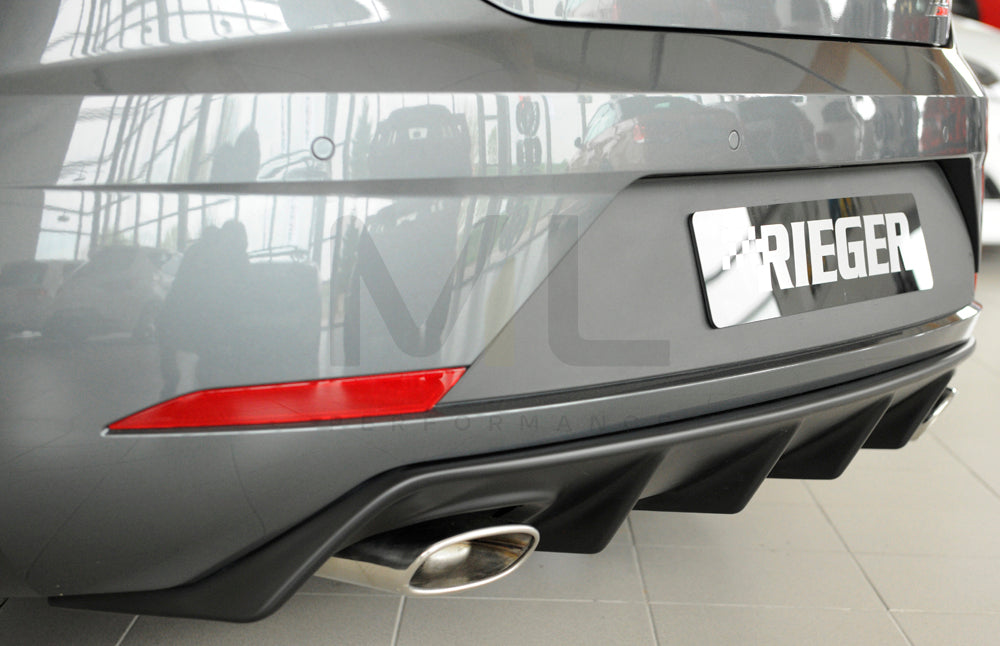 Rieger 00027037 SEAT 5F Leon Cupra Rear Diffuser 3 | ML Performance UK Car Parts