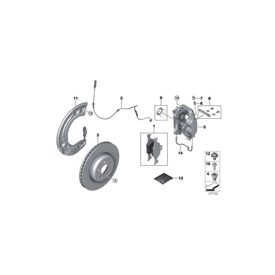 Genuine BMW 34116883483 G21 G06 G20 Caliper Housing Left (Inc. 730d, X5 30dX & 620dX) | ML Performance UK Car Parts