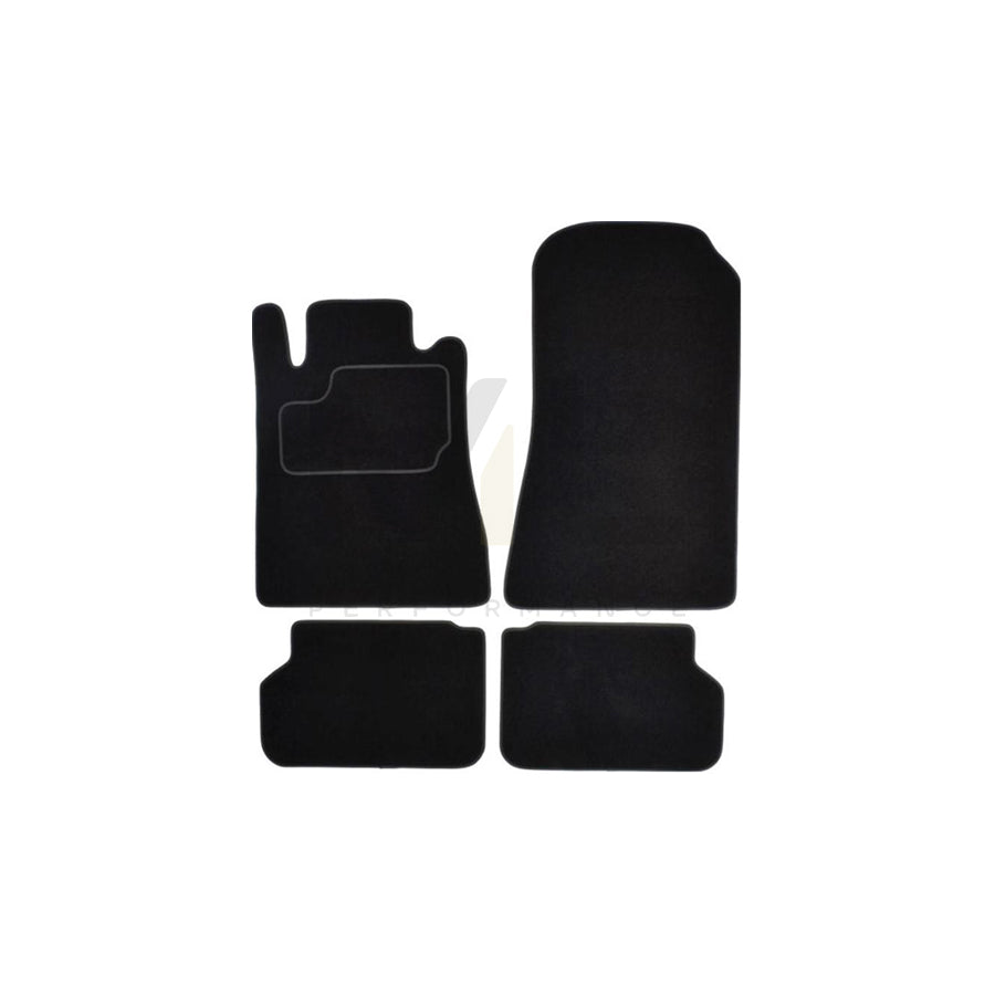 MAMMOOTH A041 MER310 PRM 01 Floor mat set suitable for MERCEDES-BENZ S-Class Coupe (C140) Textile, Front and Rear, Quantity: 4, Black | ML Performance Car Parts