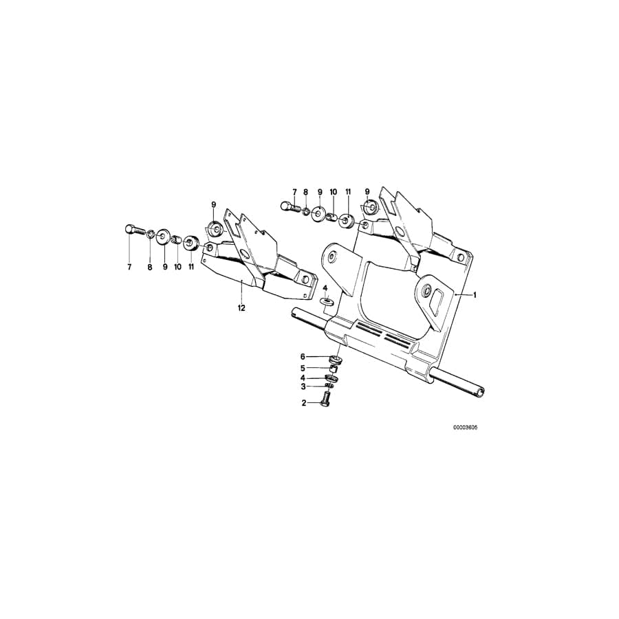 Genuine BMW 31421242235  Dashboard Support (Inc. R45T, R45T/N & R65T) | ML Performance UK Car Parts