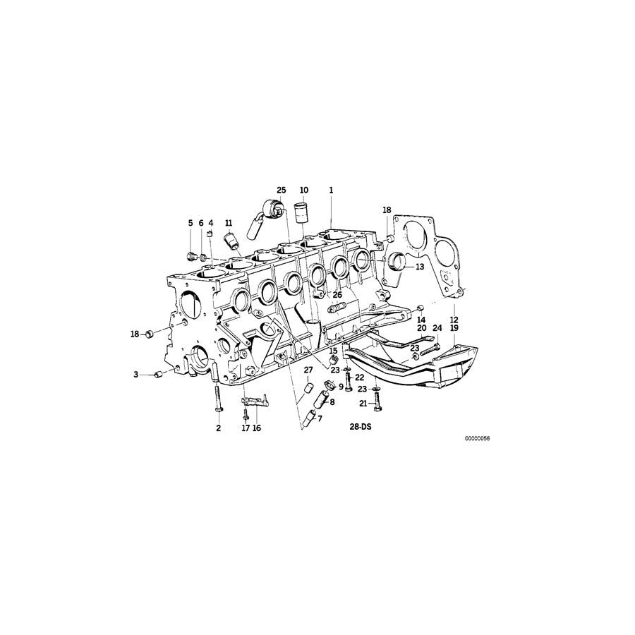 Genuine BMW 11141279972 E30 E34 E28 Covering Plate (Inc. 324td, 324d & 524d) | ML Performance UK Car Parts