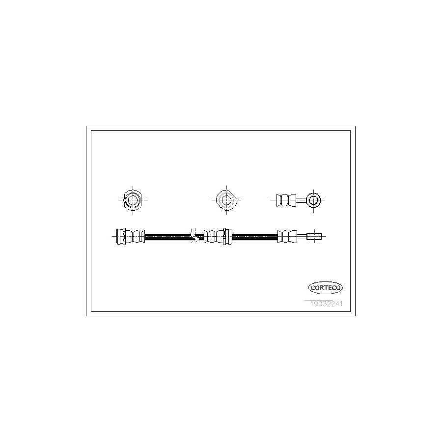 Corteco 19032241 Brake Hose For Nissan Almera | ML Performance UK