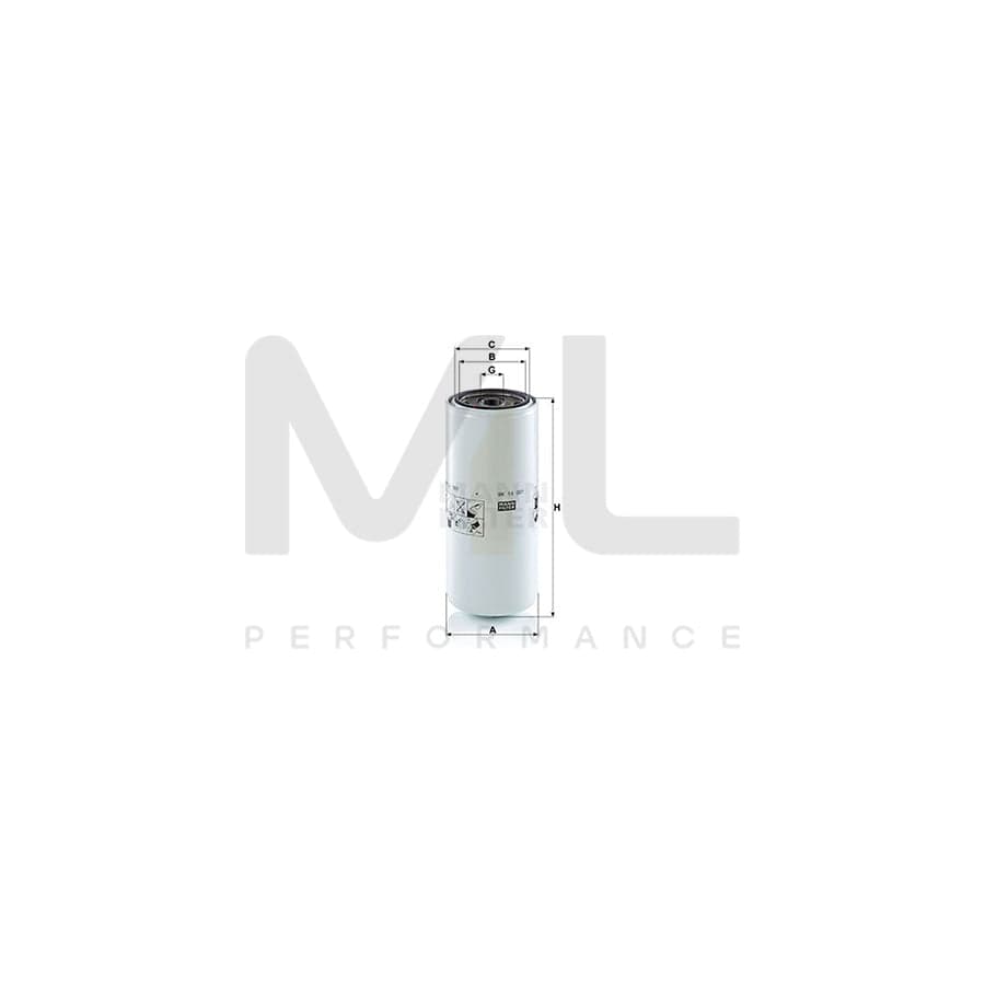 MANN-FILTER WK 14 001 Fuel filter Spin-on Filter | ML Performance Car Parts