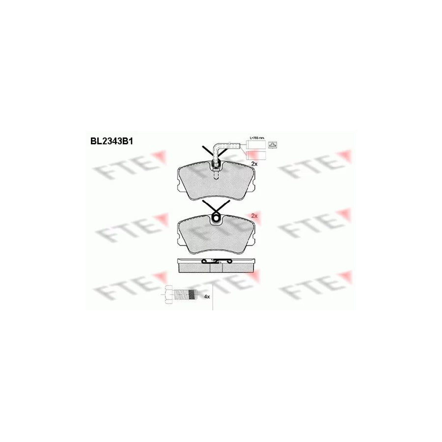 Fte BL2343B1 Brake Pad Set | ML Performance UK Car Parts