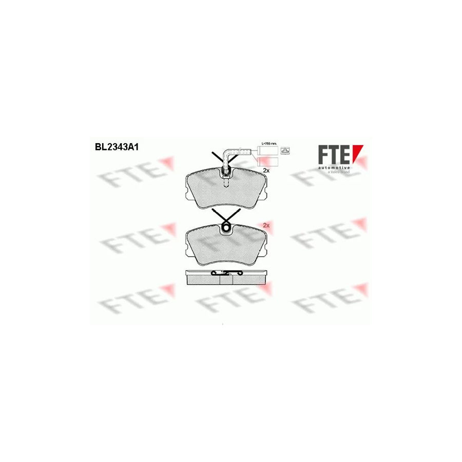 Fte BL2343A1 Brake Pad Set | ML Performance UK Car Parts