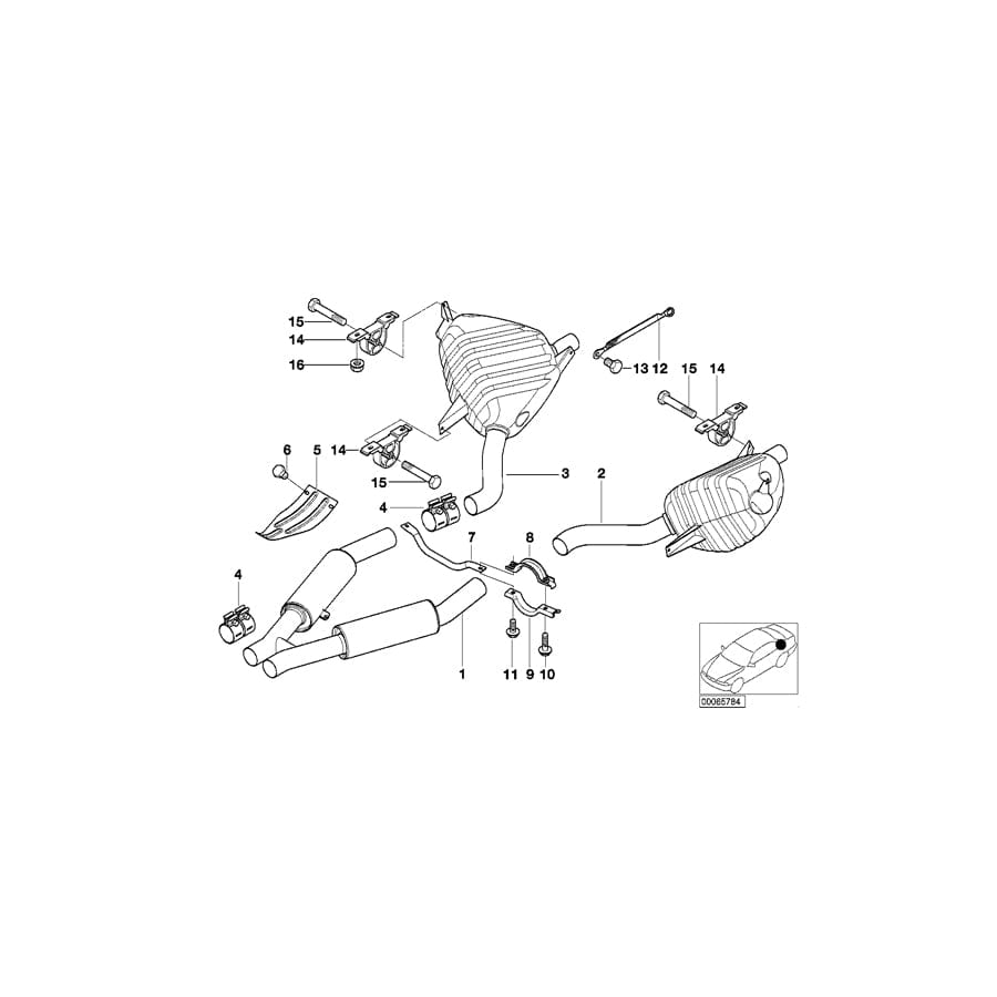 Genuine BMW 18101407993 E52 Pipe Clamp (Inc. ALPINA V8 & Z8) | ML Performance UK Car Parts