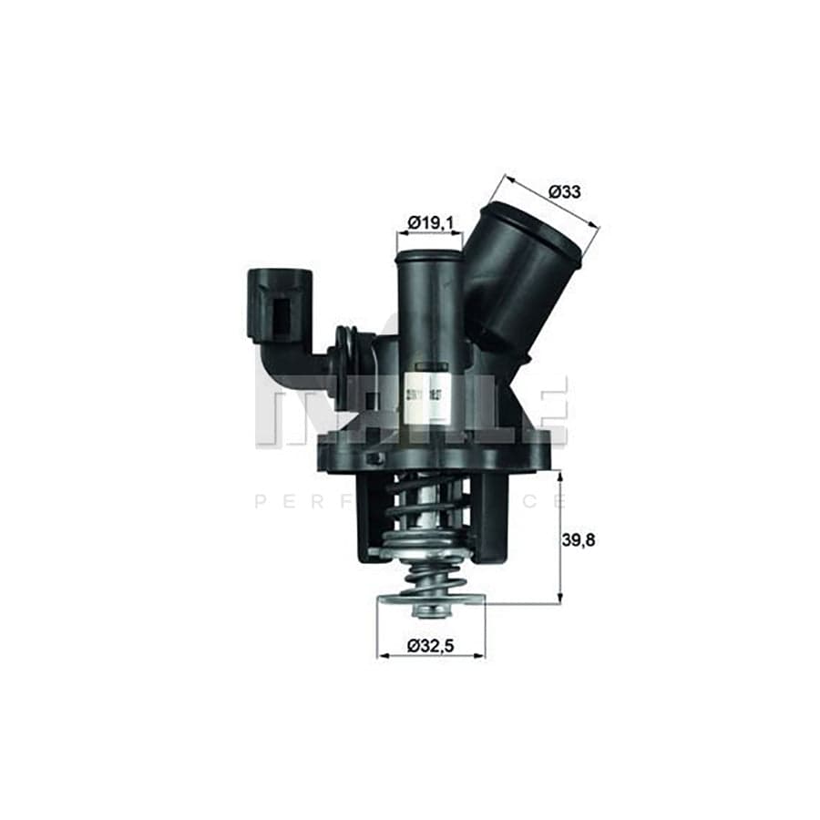 MAHLE ORIGINAL TM 17 98 Engine thermostat for FORD MONDEO Opening Temperature: 98��C, with seal, with sensor | ML Performance Car Parts