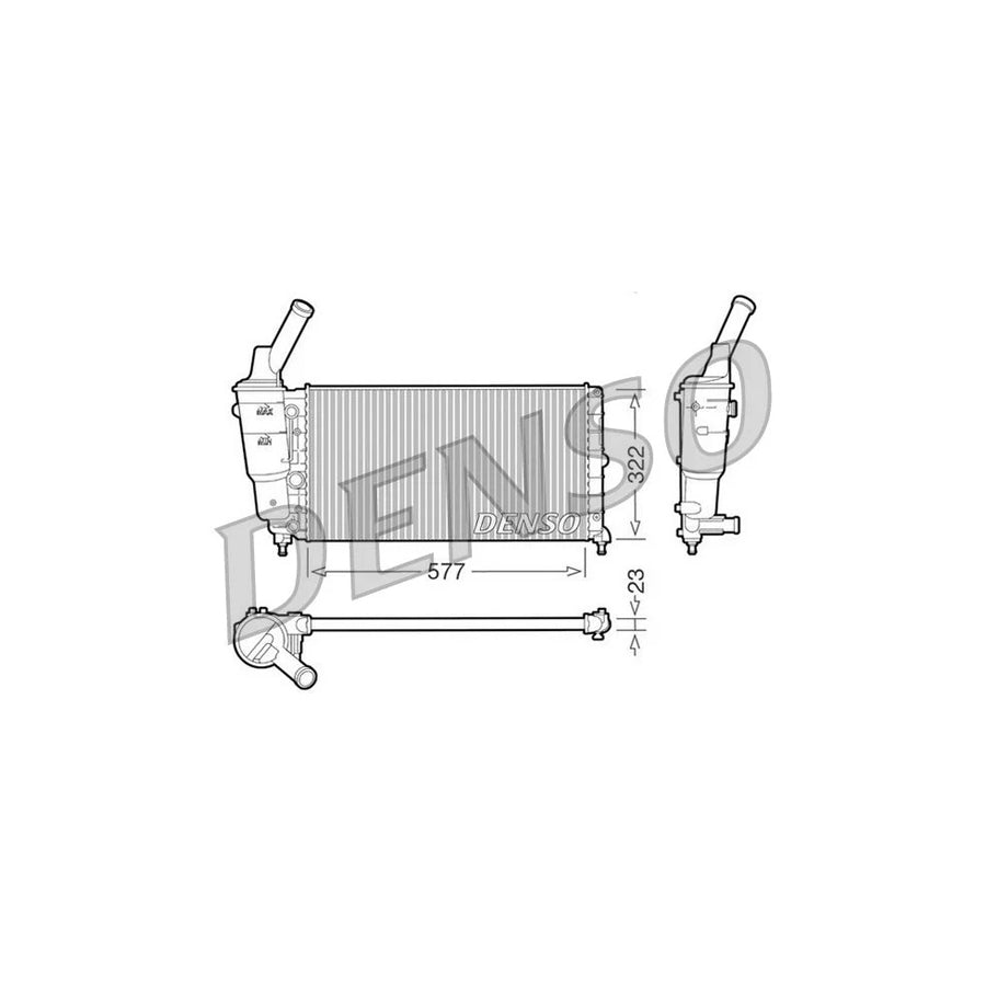 Denso DRM13006 Drm13006 Engine Radiator For Lancia Y (840) | ML Performance UK