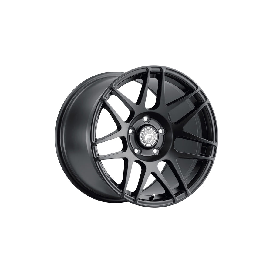 Forgestar F17288022P15 18x8 F14 Drag Semi Concave 5x120 ET15 BS5.125 Satin Black Drag Racing Wheel