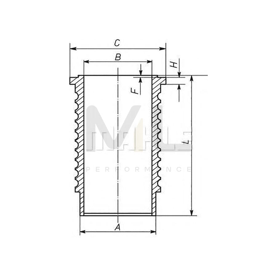 MAHLE ORIGINAL 489WN01 Cylinder Sleeve 92mm | ML Performance Car Parts