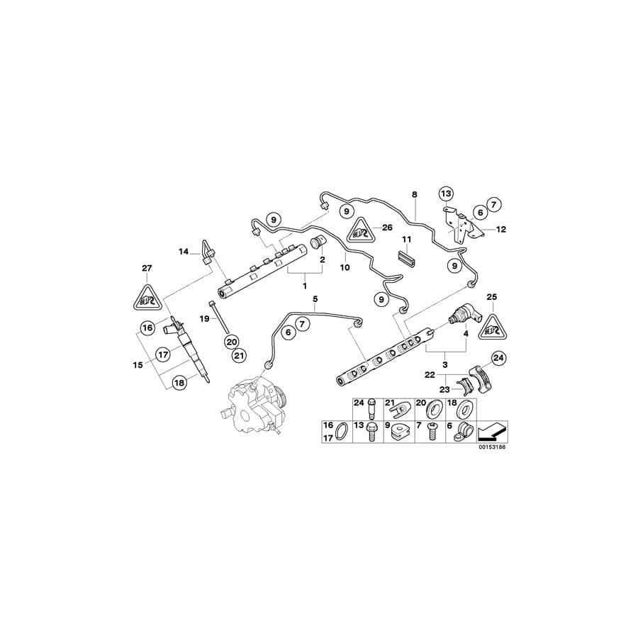 Genuine BMW 11127794784 E65 Support (Inc. 745d) | ML Performance UK Car Parts