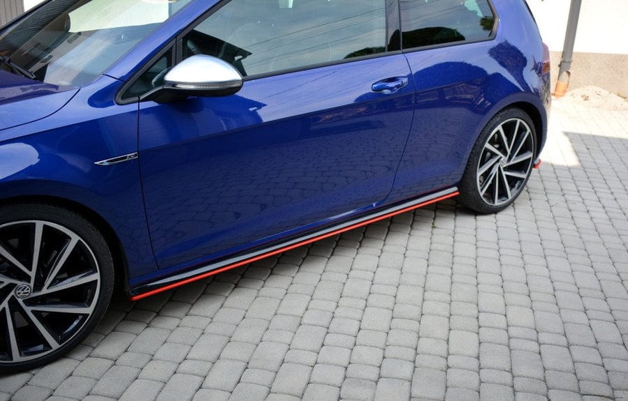 Maxton Design Volkswagen Golf R / R-Line MK7.5 Side Skirts Diffusers V.2