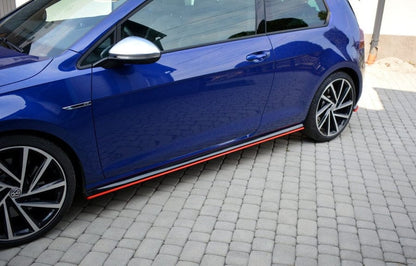 Maxton Design Volkswagen Golf R / R-Line MK7.5 Side Skirts Diffusers V.2