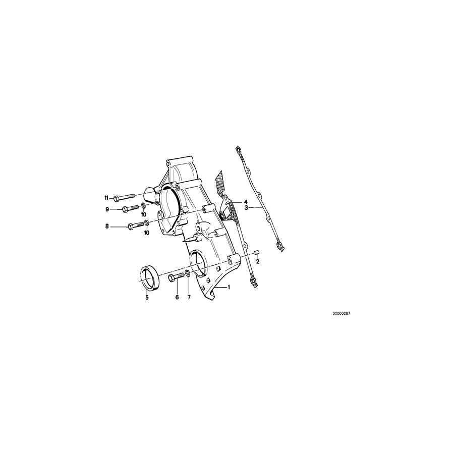 Genuine BMW 11141312617 E30 Gasket Right Asbesto-Free (Inc. 320is & M3) | ML Performance UK Car Parts