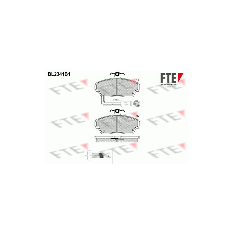 Fte BL2341B1 Brake Pad Set | ML Performance UK Car Parts