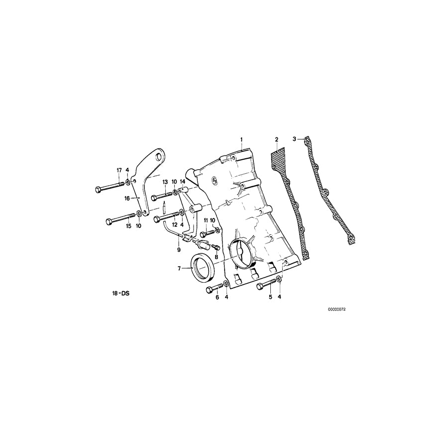 Genuine BMW 11141306856 E28 E24 Timing Case Cover, Bottom (Inc. M5, M635CSi & M6) | ML Performance UK Car Parts