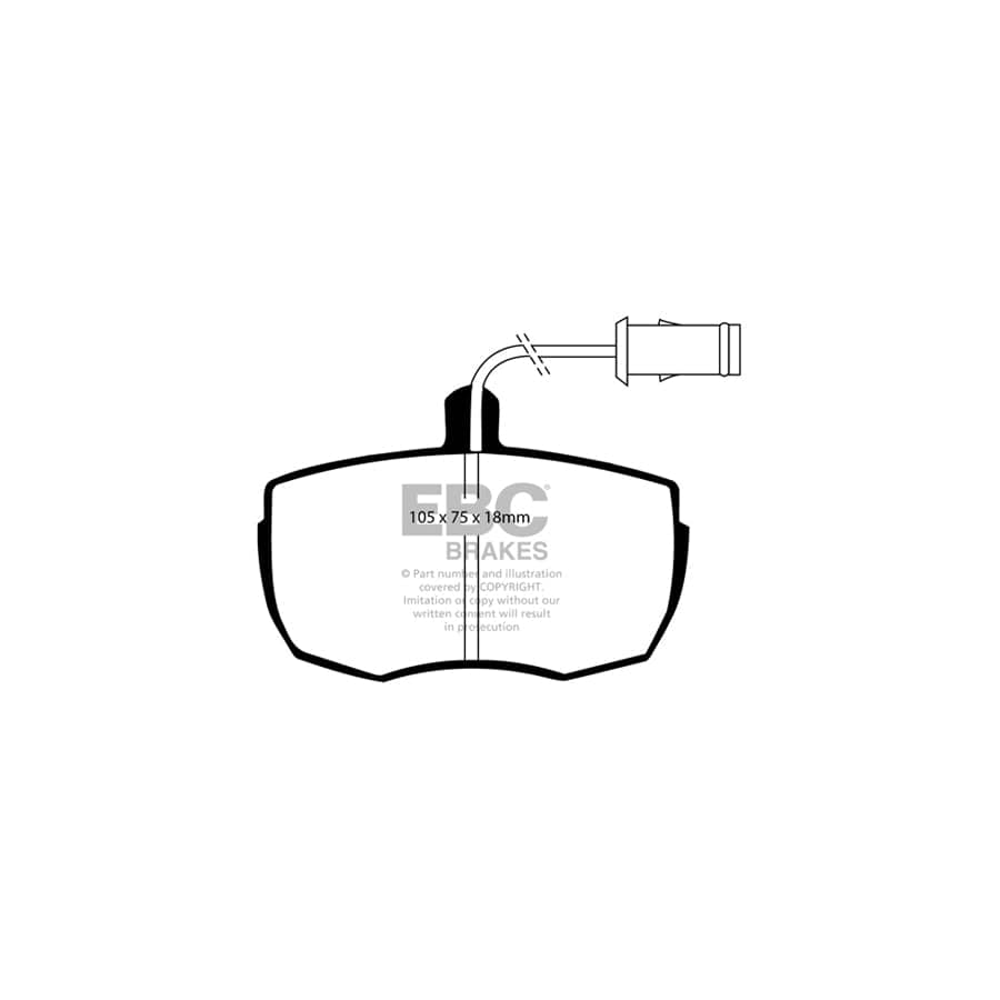 EBC PD11KF977 Land Rover Greenstuff Front Brake Pad & GD Disc Kit - Lockheed Caliper (Inc. 90, Discovery 1, Range Rover) 2 | ML Performance UK Car Parts