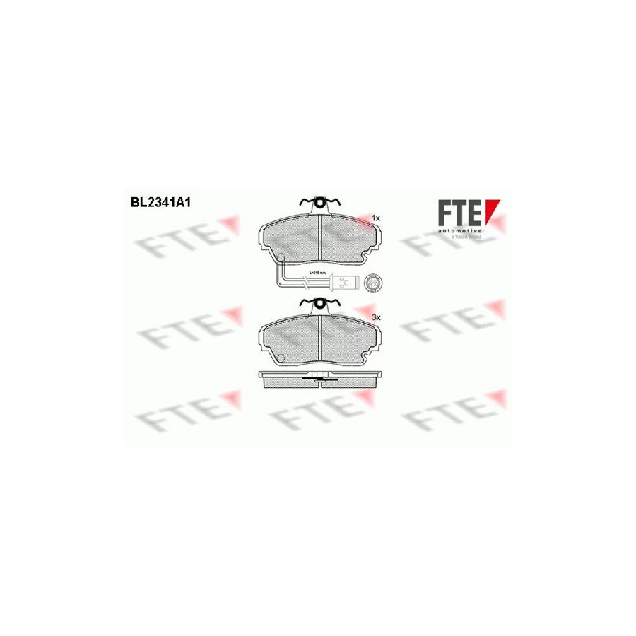 Fte BL2341A1 Brake Pad Set | ML Performance UK Car Parts