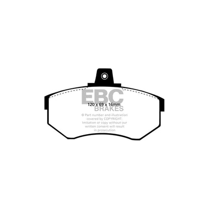 EBC PD06KF039 Audi Coupe Greenstuff Front Brake Pad & USR Disc Kit 2 | ML Performance UK Car Parts