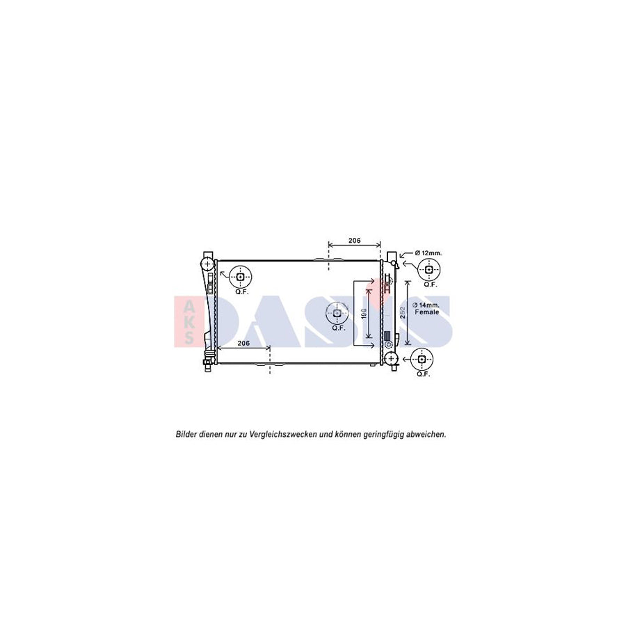 AKS Dasis 120106N Engine Radiator | ML Performance UK