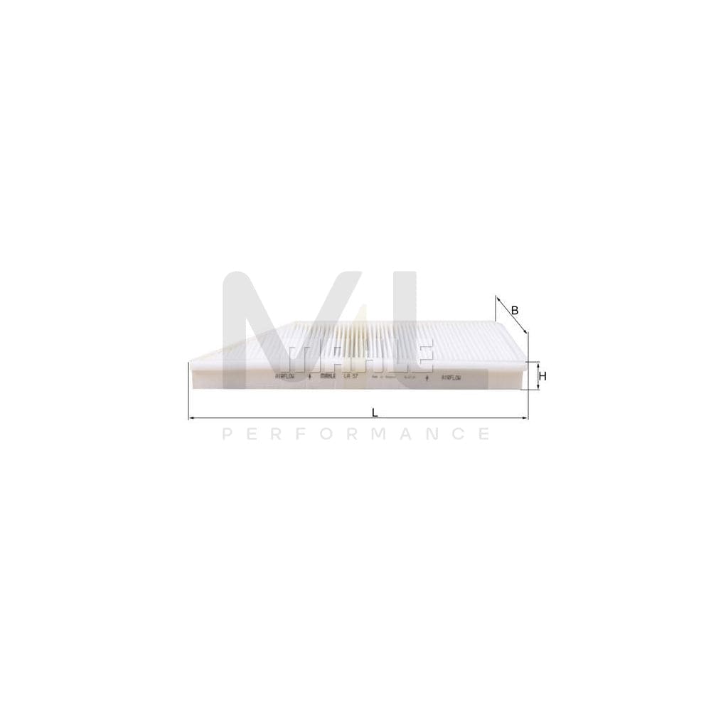 MAHLE ORIGINAL LA 57 Pollen filter Particulate Filter | ML Performance Car Parts