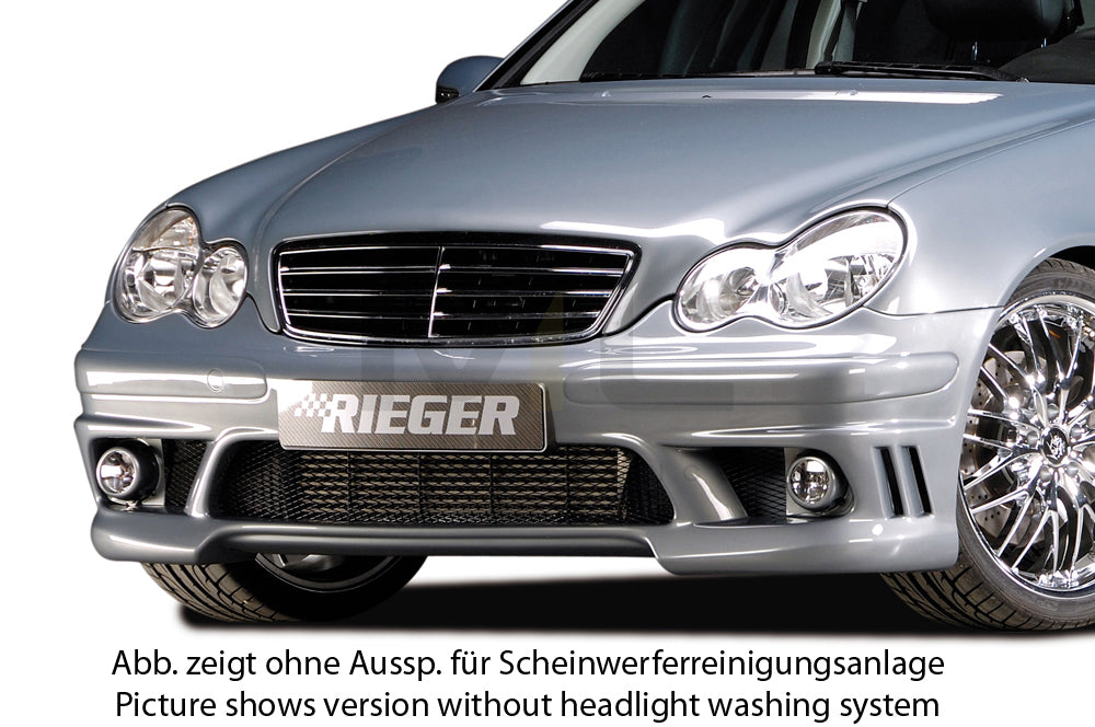 Rieger 00025203 Mercedes-Benz W203 C-Class Front Bumper 1 | ML Performance UK Car Parts