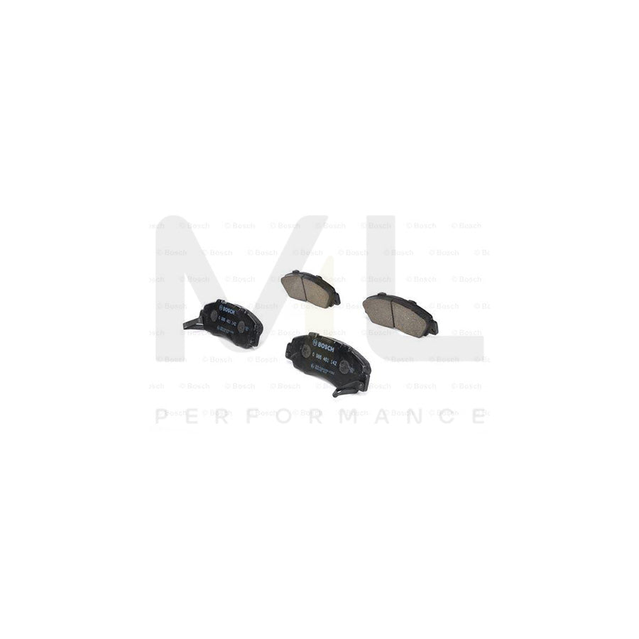 Bosch 0986461142 Brake Pad Set With Acoustic Wear Warning, With Anti-Squeak Plate BP591 | ML Performance Car Parts