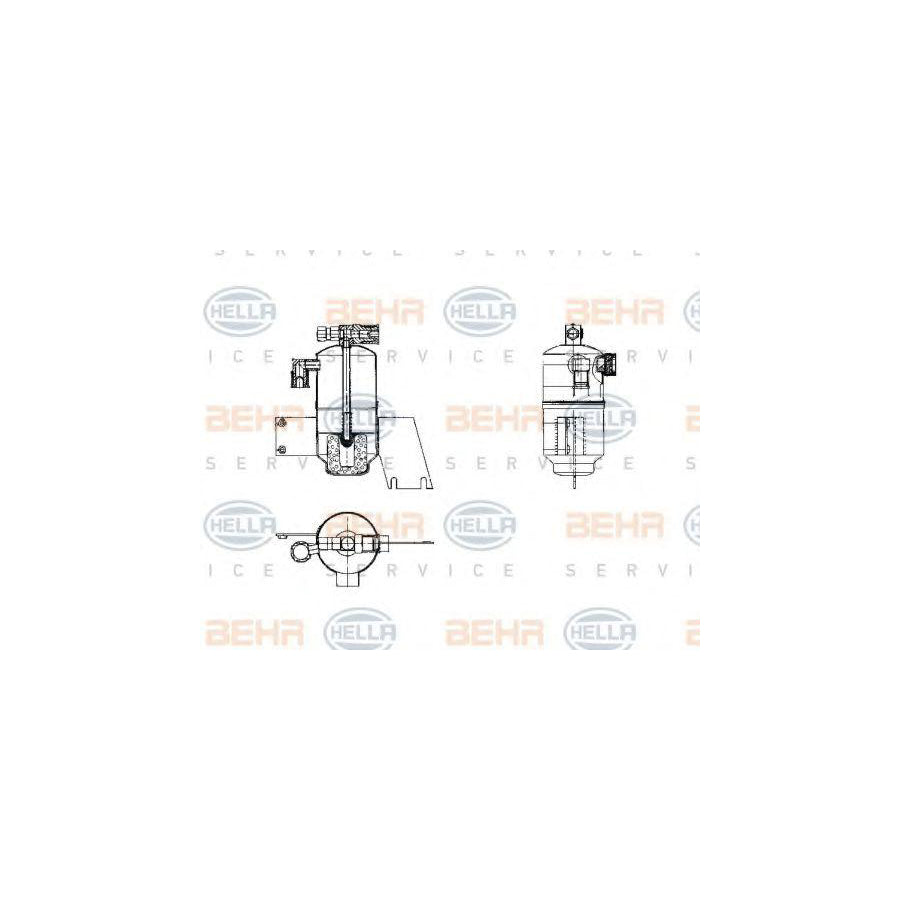 Hella 8FT 351 198-171 Dryer, Air Conditioning