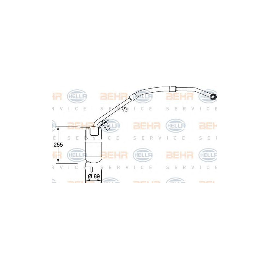 Hella 8FT 351 198-151 Dryer, Air Conditioning