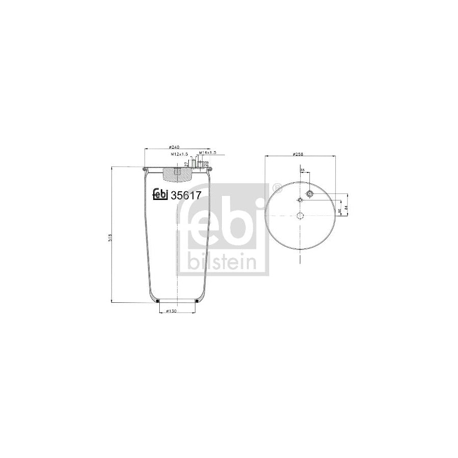 Febi Bilstein 35617 Boot, Air Suspension