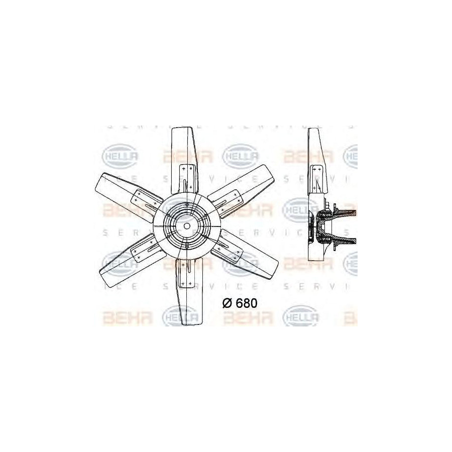 Hella 8MV 376 730-271 Fan, Radiator