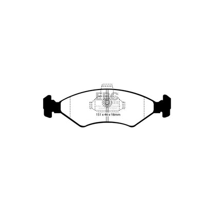 EBC PD13KF297 Ford Yellowstuff Front Brake Pad & GD Disc Kit (Inc. Fiesta Mk4 & Puma) 2 | ML Performance UK Car Parts