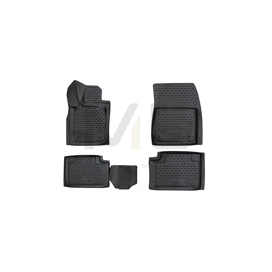 RIDEX 215A0900 Floor mat set for JEEP Grand Cherokee IV (WK, WK2) Elastomer, Front and Rear, Black | ML Performance Car Parts