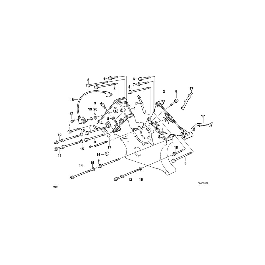 Genuine BMW 11141433305 E31 E38 E34 Gasket Set Chain Case Asbestofree Zyl.1-4 (Inc. 540i, 730iL & 730i) | ML Performance UK Car Parts