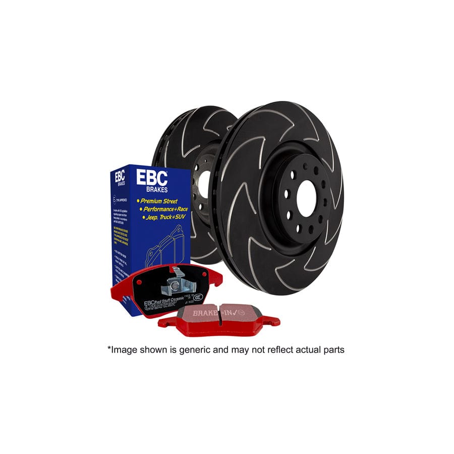 EBC PD17KR068 VW B5 Redstuff Rear Brake Pad & BSD Disc Kit - Girling/TRW Caliper 1 | ML Performance UK Car Parts