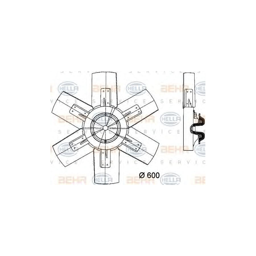 Hella 8MV 376 730-261 Fan, Radiator