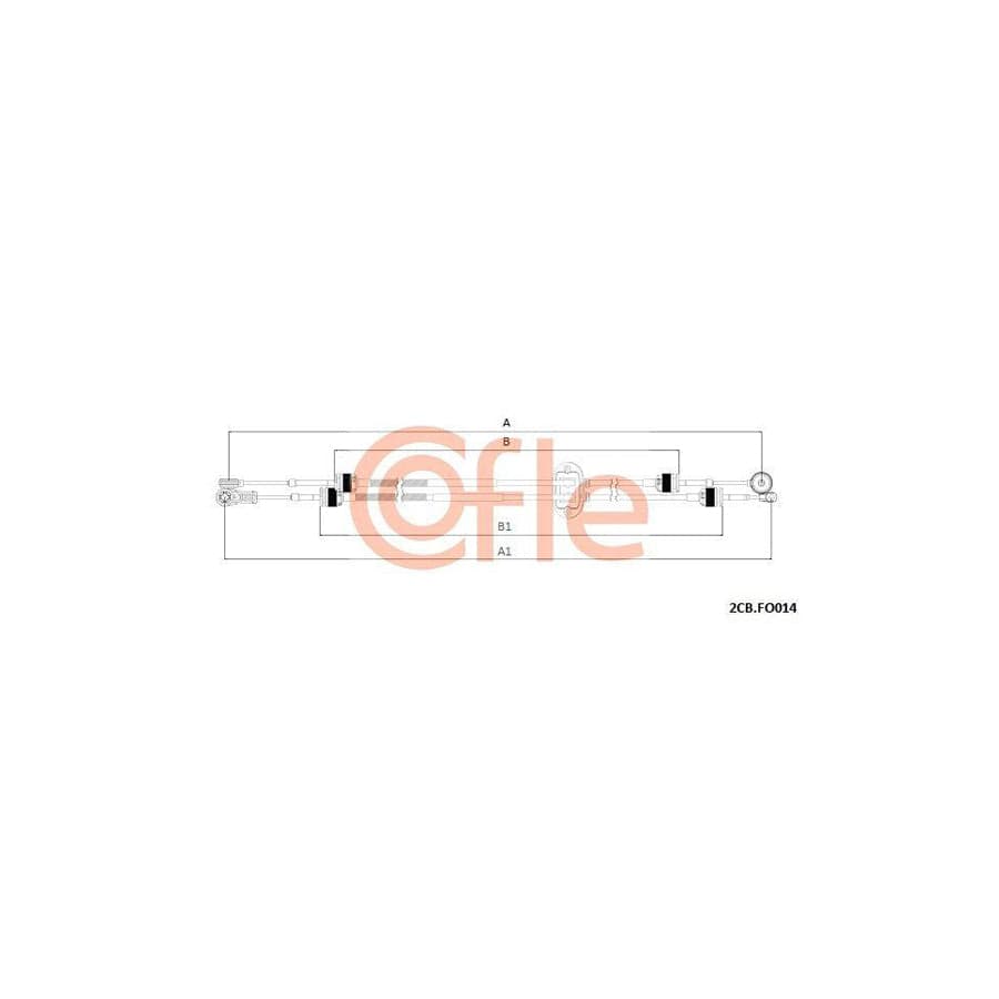 Cofle 92.2Cb.Fo014 Cable, Manual Transmission