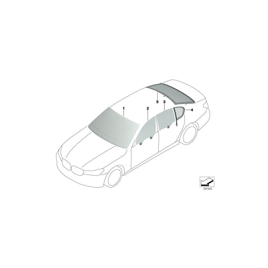 Genuine BMW 51487458855 G12 G11 Sound Insulation Windshield (Inc. 750LdX, 750Li & 730dX) | ML Performance UK Car Parts