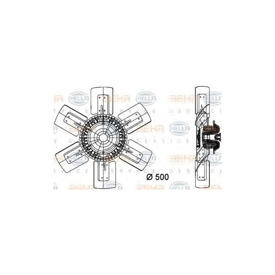 Hella 8MV 376 730-191 Fan, Radiator