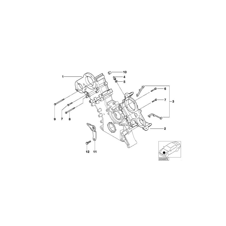 Genuine BMW 11141407936 E52 Shackle Zyl. 5-8 (Inc. Z8) | ML Performance UK Car Parts