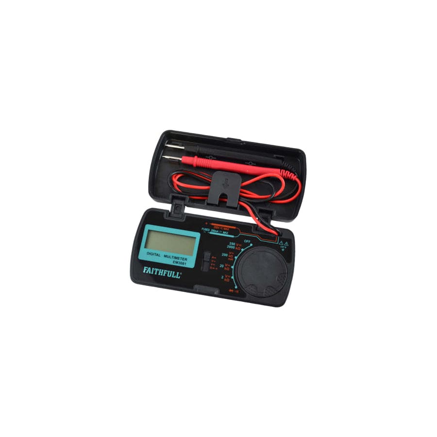 Faithfull FAIDETPOCKET Pocket Portable Multimeter | ML Performance UK