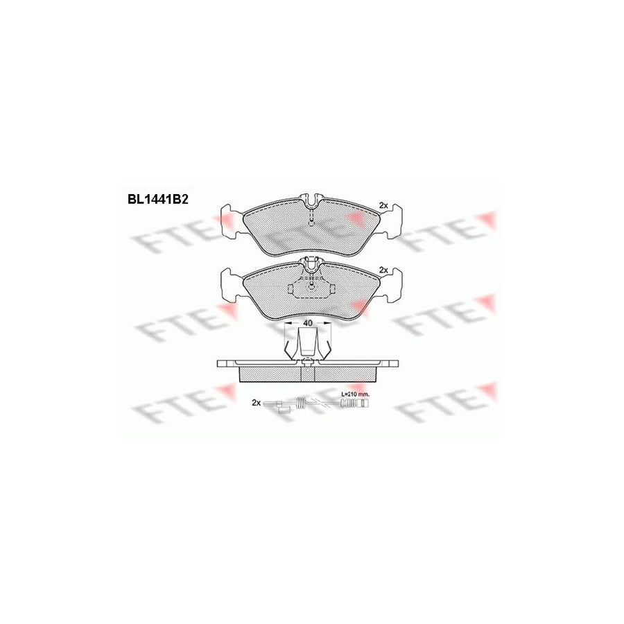 Fte BL1441B2 Brake Pad Set | ML Performance UK Car Parts