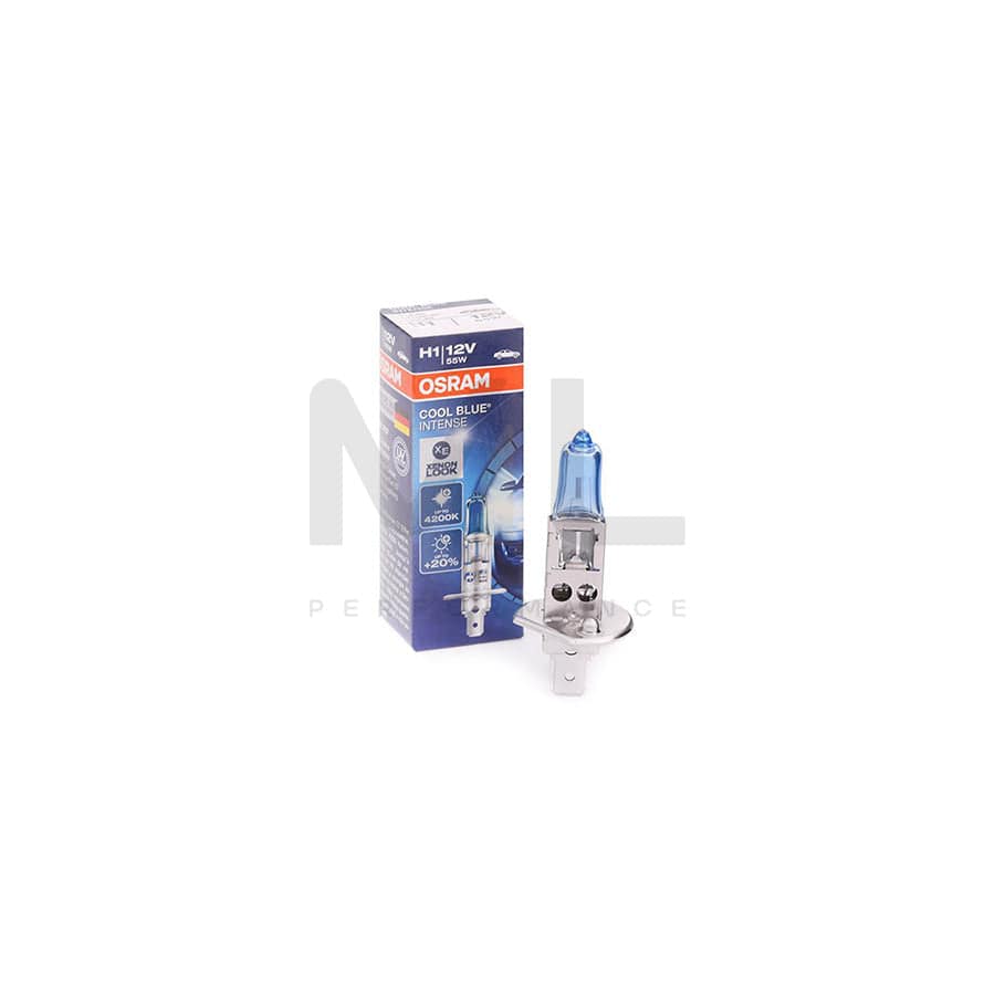 OSRAM COOL BLUE INTENSE 64150CBI Bulb, spotlight H1 12V 55W P14,5s 4200K Halogen | ML Performance Car Parts