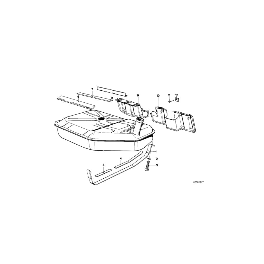 Genuine BMW 16111118226 E23 Tension Strap (Inc. 733i, 745i & 728iS) | ML Performance UK Car Parts